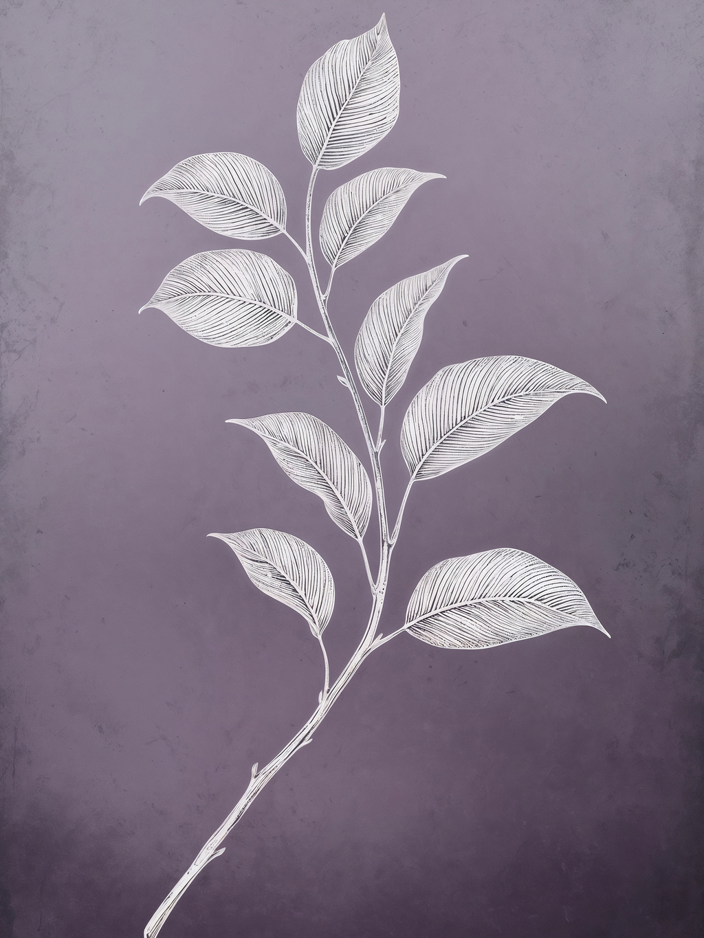 Monochrome Botanical Stem