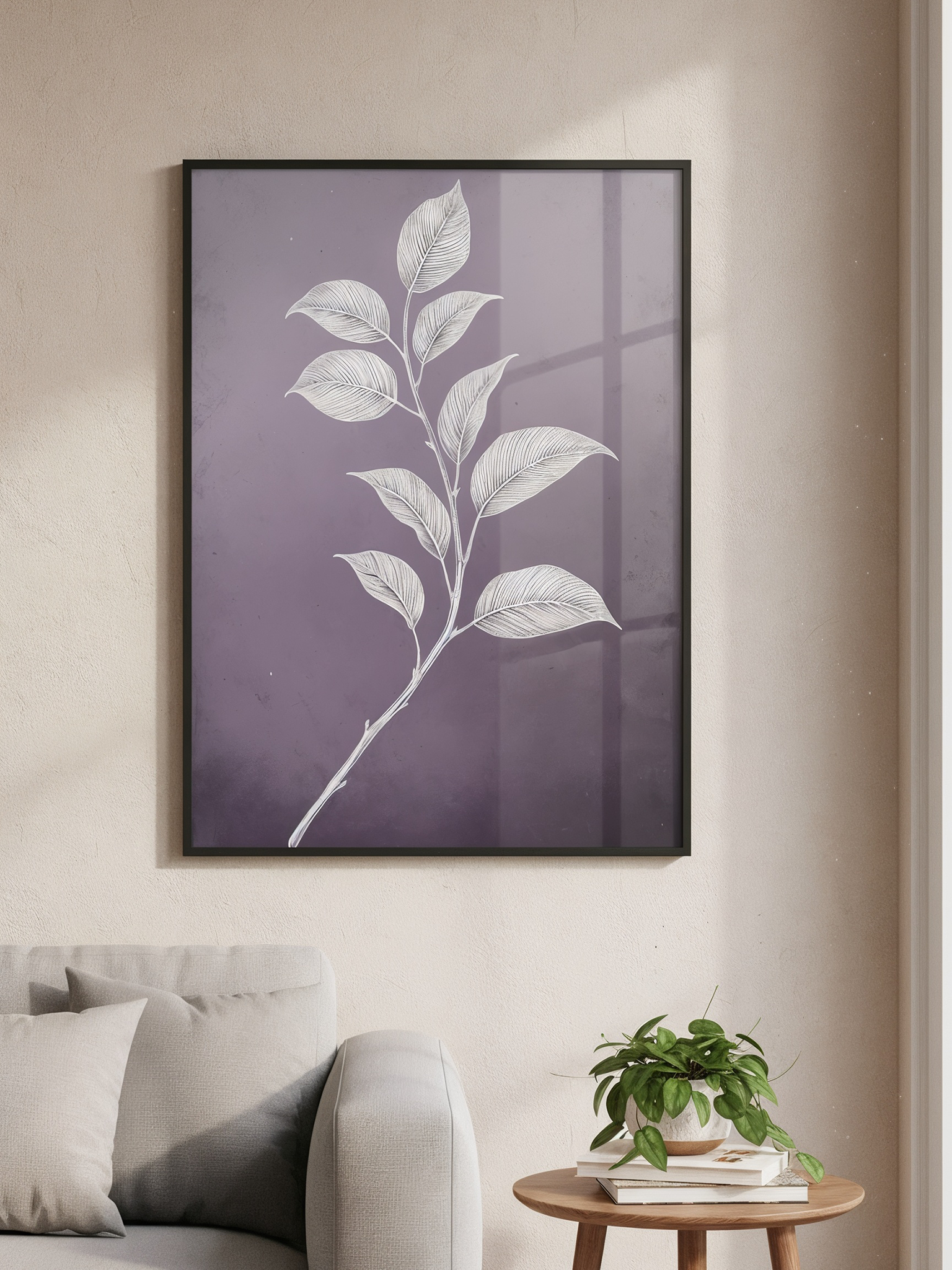 Monochrome Botanical Stem